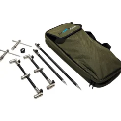 Summit Tackle Summit Black Aluminium & Stainless Thumbscrew Buzz Bar Kit- Rod Support