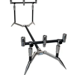 Summit Tackle Summit Black Aluminium & Stainless Low Pro 3 Rod Mini Pod Kit- Rod Pods