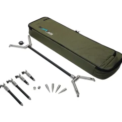 Summit Tackle Summit Black Aluminium & Stainless Low Pro 3 Rod Mini Pod Kit- Rod Pods