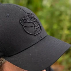 Tackling Minds Ultra Black Fishing Cap- Clothing