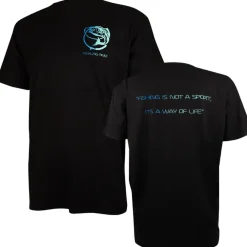 Tackling Minds Ultra Premium Basic Black Fishing T-Shirt