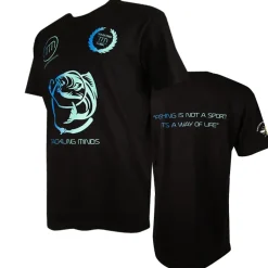 Tackling Minds Ultra Premium Black Fishing T-Shirt- New Arrivals | Clothing