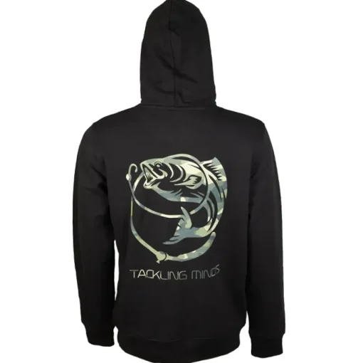 Tackling Minds Ultra Premium Black DPM Camo Fishing Hoodie- New Arrivals | Clothing