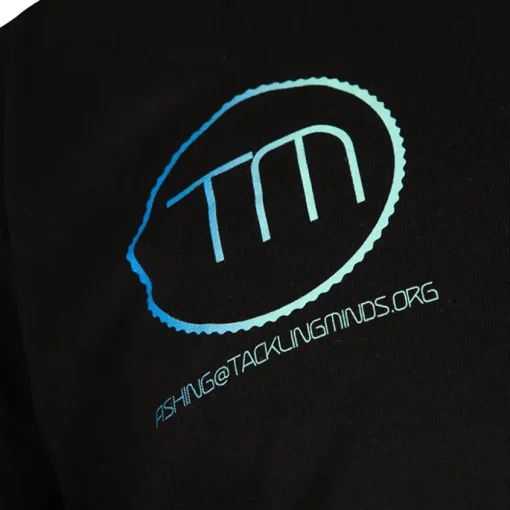 Tackling Minds Ultra Premium Black Fishing T-Shirt- New Arrivals | Clothing