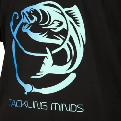 Tackling Minds Ultra Premium Black Fishing T-Shirt- New Arrivals | Clothing