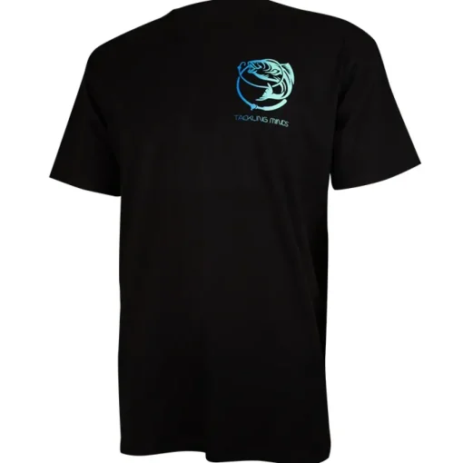 Tackling Minds Ultra Premium Basic Black Fishing T-Shirt