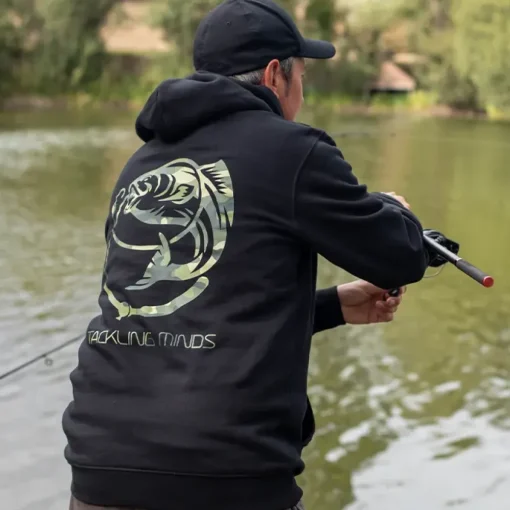 Tackling Minds Ultra Premium Black DPM Camo Fishing Hoodie- New Arrivals | Clothing