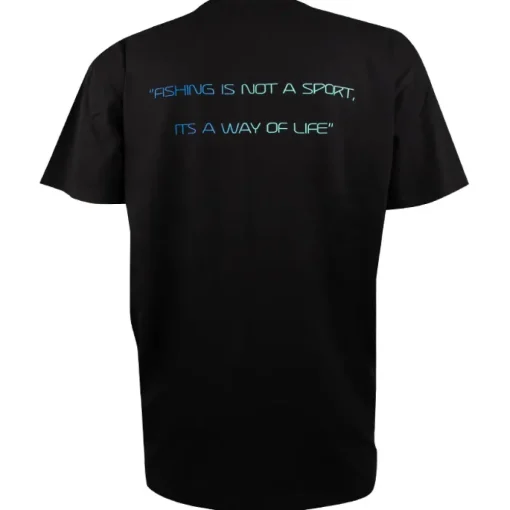 Tackling Minds Ultra Premium Basic Black Fishing T-Shirt