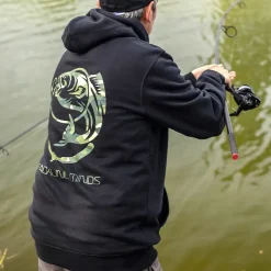 Tackling Minds Ultra Premium Black DPM Camo Fishing Hoodie- New Arrivals | Clothing