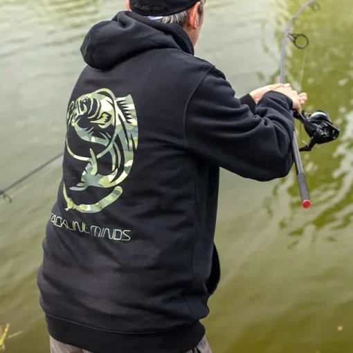 Tackling Minds Ultra Premium Black DPM Camo Fishing Hoodie- New Arrivals | Clothing