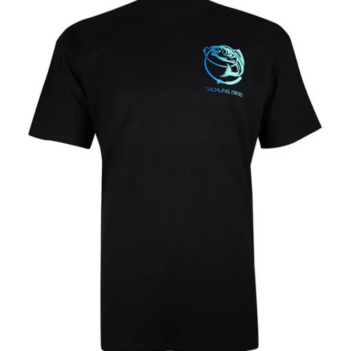 Tackling Minds Ultra Premium Basic Black Fishing T-Shirt