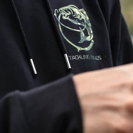 Tackling Minds Ultra Premium Black DPM Camo Fishing Hoodie- New Arrivals | Clothing