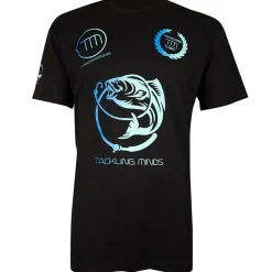 Tackling Minds Ultra Premium Black Fishing T-Shirt- New Arrivals | Clothing