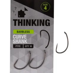 Thinking Anglers Curve Shank Barbless Hooks- Terminal Tackle