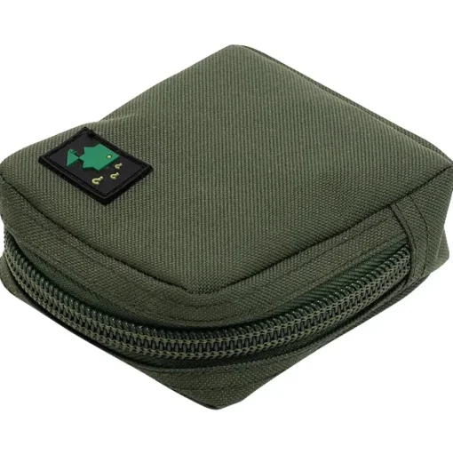 Thinking Anglers Olive Solid Zip Fishing Pouch Medium