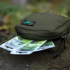 Thinking Anglers Olive Solid Zip Fishing Pouch Medium