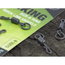Thinking Anglers PTFE Size 8 Ring Quick Link Swivels- Terminal Tackle