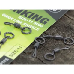 Thinking Anglers PTFE Size 11 Ring Quick Link Swivels- Terminal Tackle