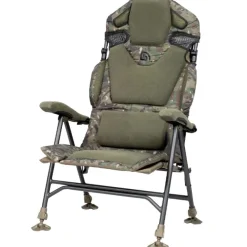 Trakker Levelite Longback Recliner Chair Camo- Chairs