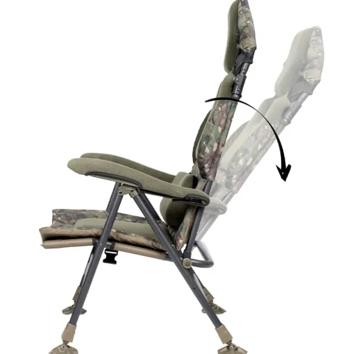Trakker Levelite Longback Recliner Chair Camo- Chairs