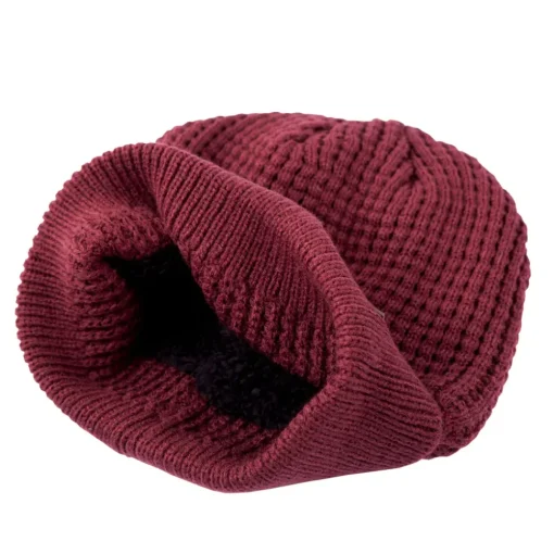 Trakker Plum Textured Fishing Beanie- Clothing