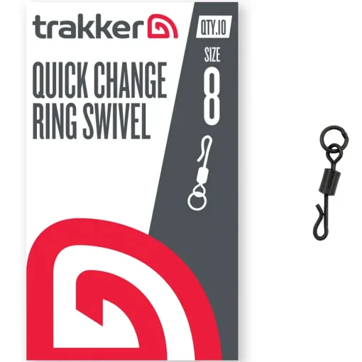Trakker Quick Change Ring Swivel Size 8- Terminal Tackle