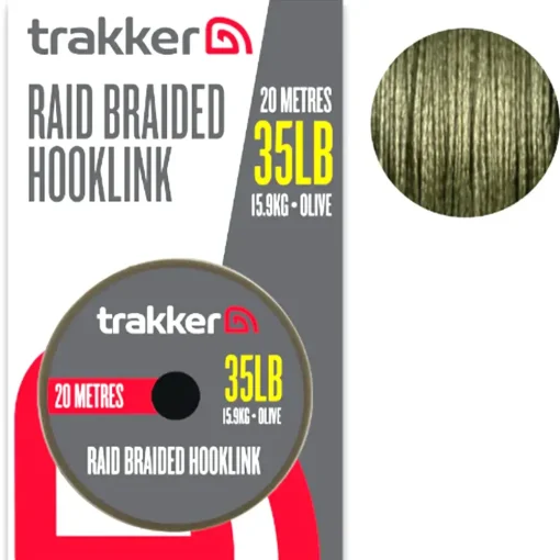 Trakker Raid Braided Hooklink 20m- Terminal Tackle