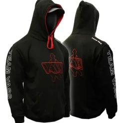Vass Classic Printed Black Team Hoodie- Clothing