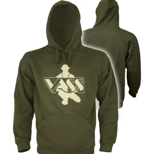Vass Classic Printed Khaki Edition Hoodie- Clothing