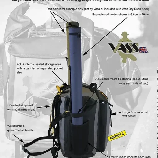 Vass Dry Fishing Ruck Sack Edition 3