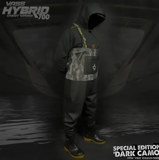 Vass Hybrid 700 Dark Camo Chest Wader Non-Studded- Waders & Boots