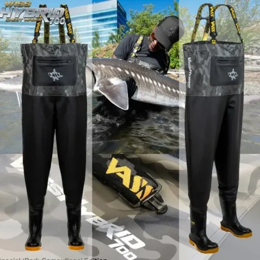 Vass Hybrid 700 Dark Camo Chest Wader Non-Studded- Waders & Boots