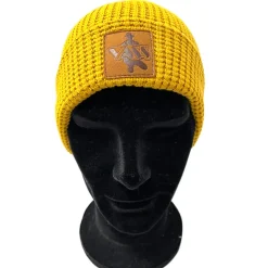 Vass Organic Cotton Honeycombe Beanie Yellow- Clothing