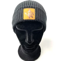 Vass Organic Cotton Honeycombe Beanie Black- Clothing