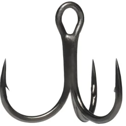 VMC 7548 X-Short 1X-Strong Inline Barbed Black Nickel Treble Hooks