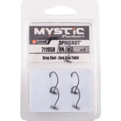 VMC 7119SH Black Nickel Spin Shot Single Hooks