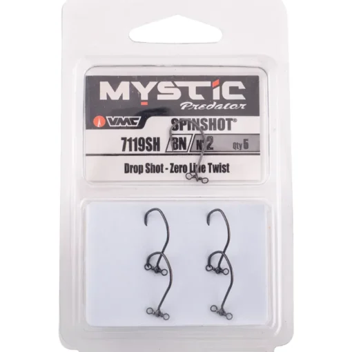 VMC 7119SH Black Nickel Spin Shot Single Hooks