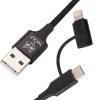 Wolf 2 In 1 Charging Cable- Tech